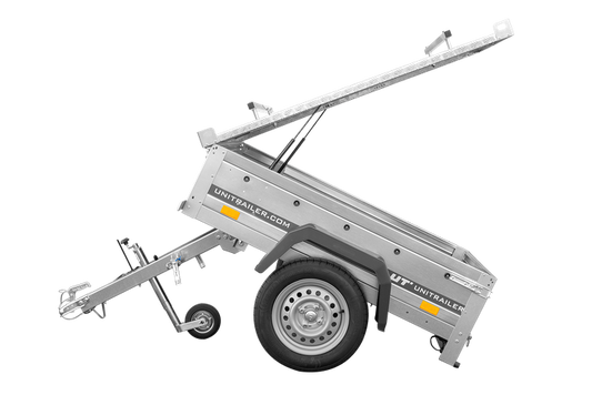 Einachsanhänger 750 kg 150x106 Garden Trailer 150 KIPP mit Alu-Deckel