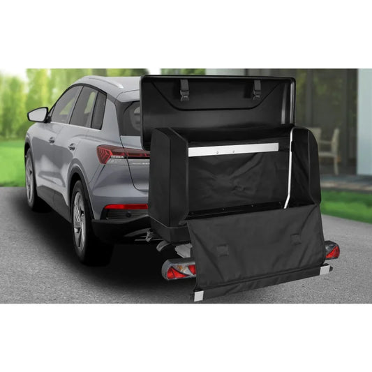 Eufab Transportbox 350 L für Fahrradträger - zusammenklappbar & abschließbar