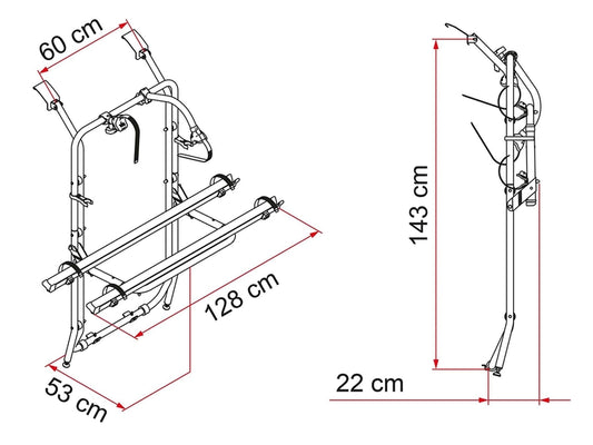 Fiamma Carry Bike Opel Vivaro/ Trafic Fahrradträger