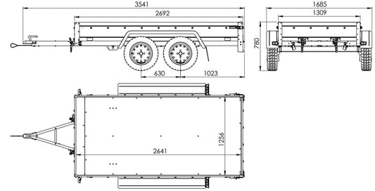 Zweiachsanhänger Garden Trailer 264/2 KIPP